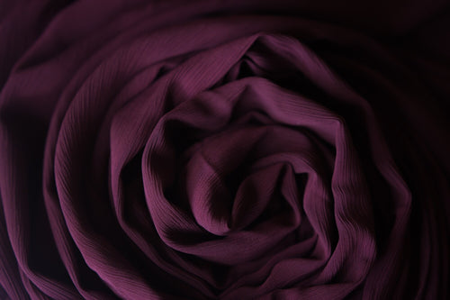 BURGUNDY | Chusta Szyfonowa Crinkle