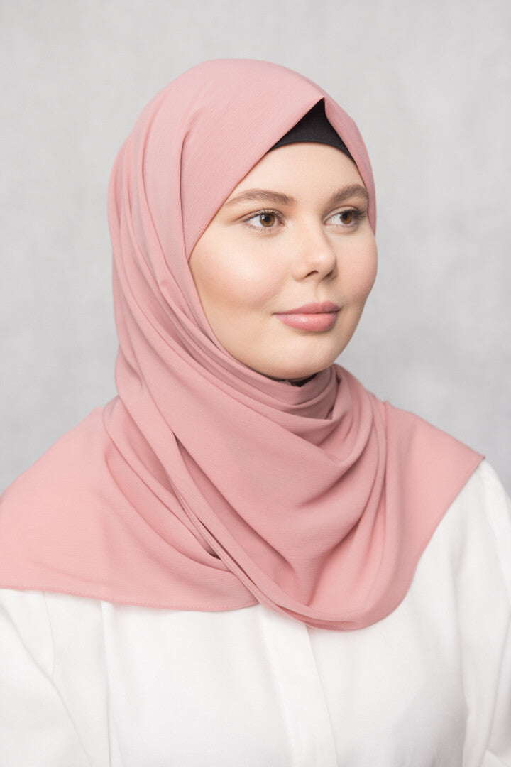 SMOKY ROSE | Chusta Szyfonowa Crinkle