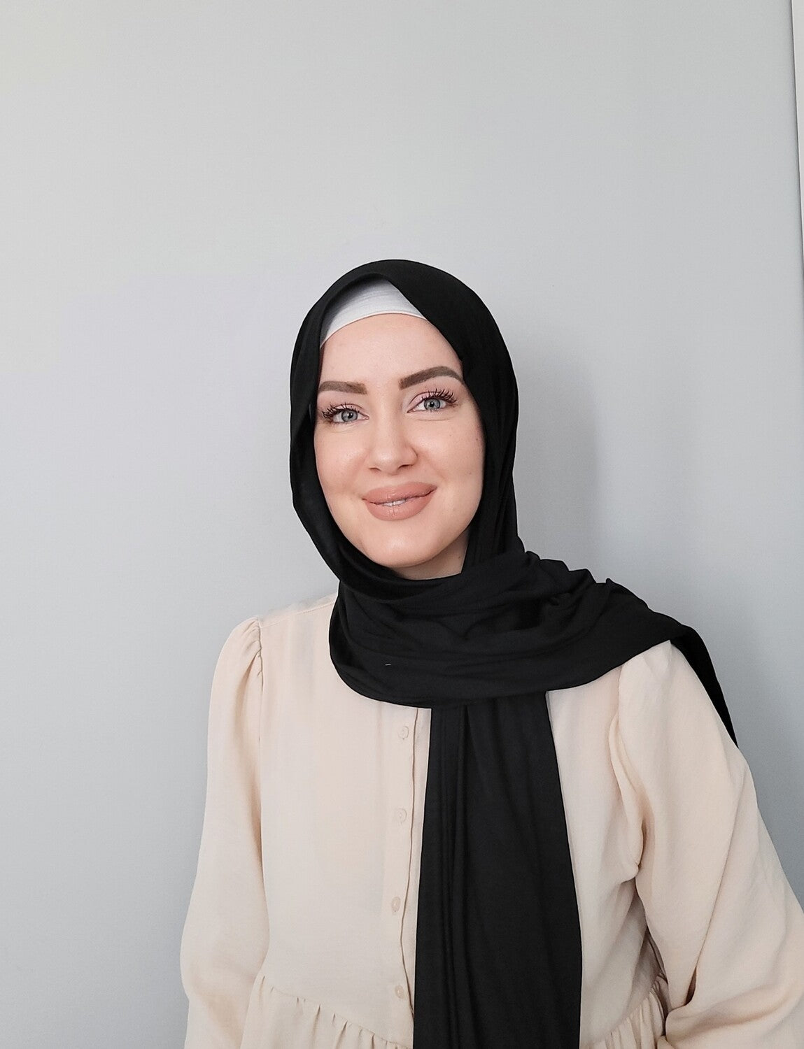 NAVY BLACK | Chusta Jersey | Wiskoza