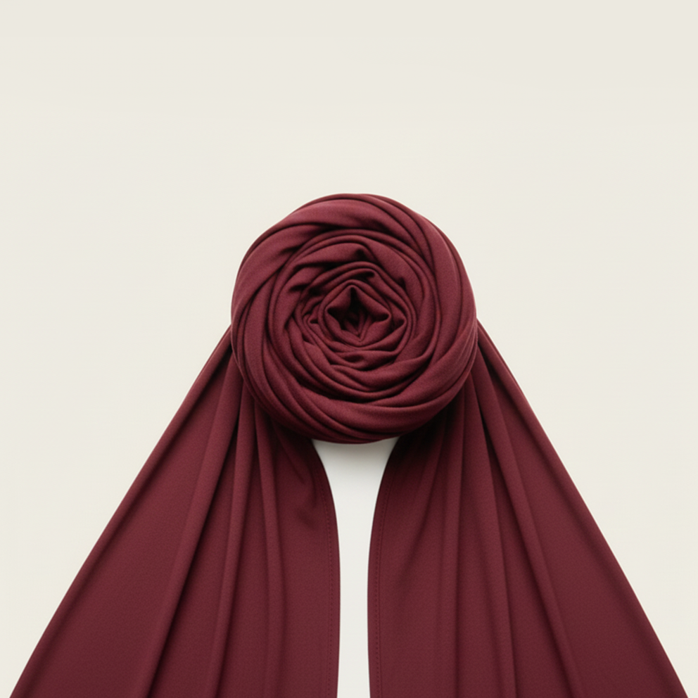 BURGUNDY MIST | Chusta Jersey | Wiskoza