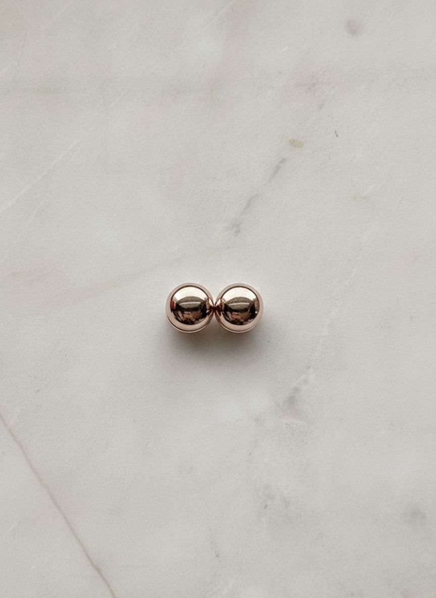 NO SNAG HIJAB MAGNETS | BŁYSZCZĄCY | GOLD ROSE