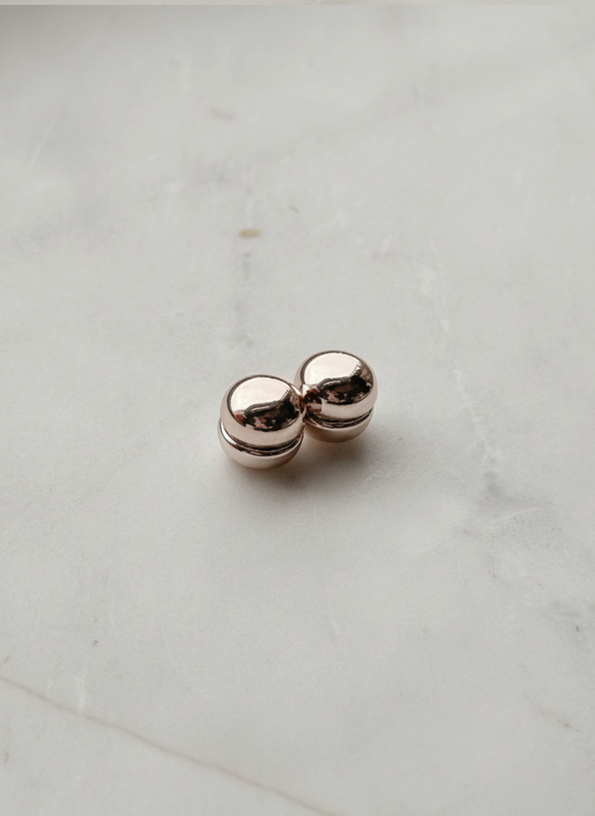 NO SNAG HIJAB MAGNETS | BŁYSZCZĄCY | GOLD ROSE