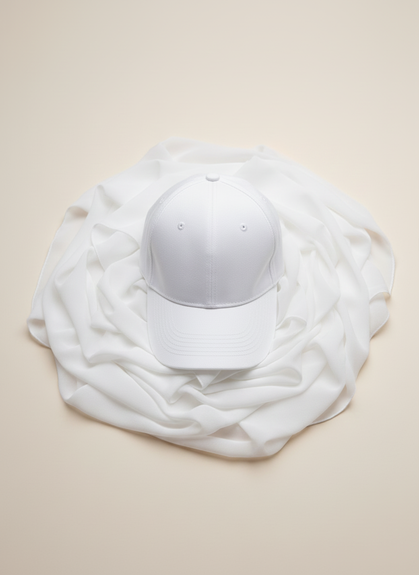 Hijab Cap | Szyfon | SNOWFLAKE