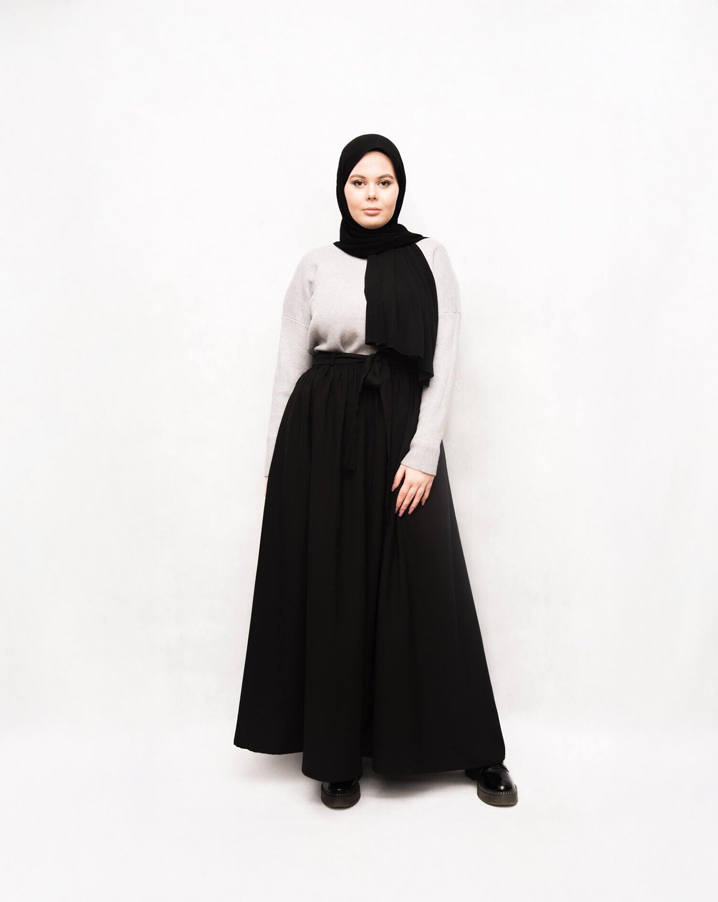 THE FARRAH SKIRT | OBSIDIAN BLACK