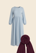 THE LILY DRESS + BURGUNDY