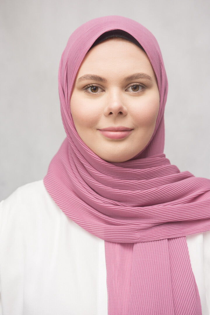 PEONY | SZYFONOWA CHUSTA PLISOWANA