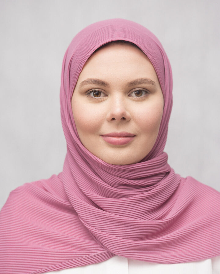 PEONY | SZYFONOWA CHUSTA PLISOWANA