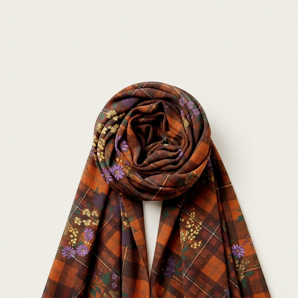 FLORAL PLAID | Chusta XXL | Limitowana Edycja