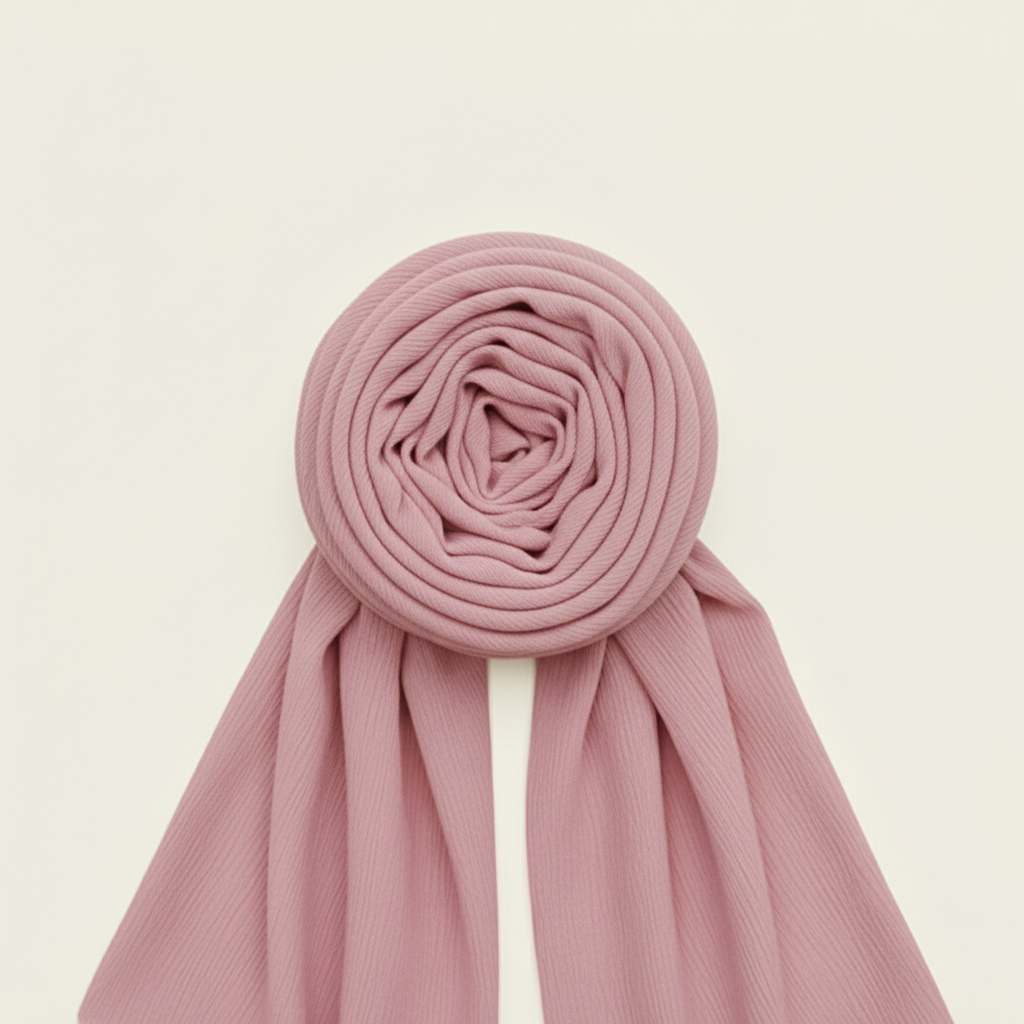 SMOKY ROSE | Chusta Szyfonowa Crinkle