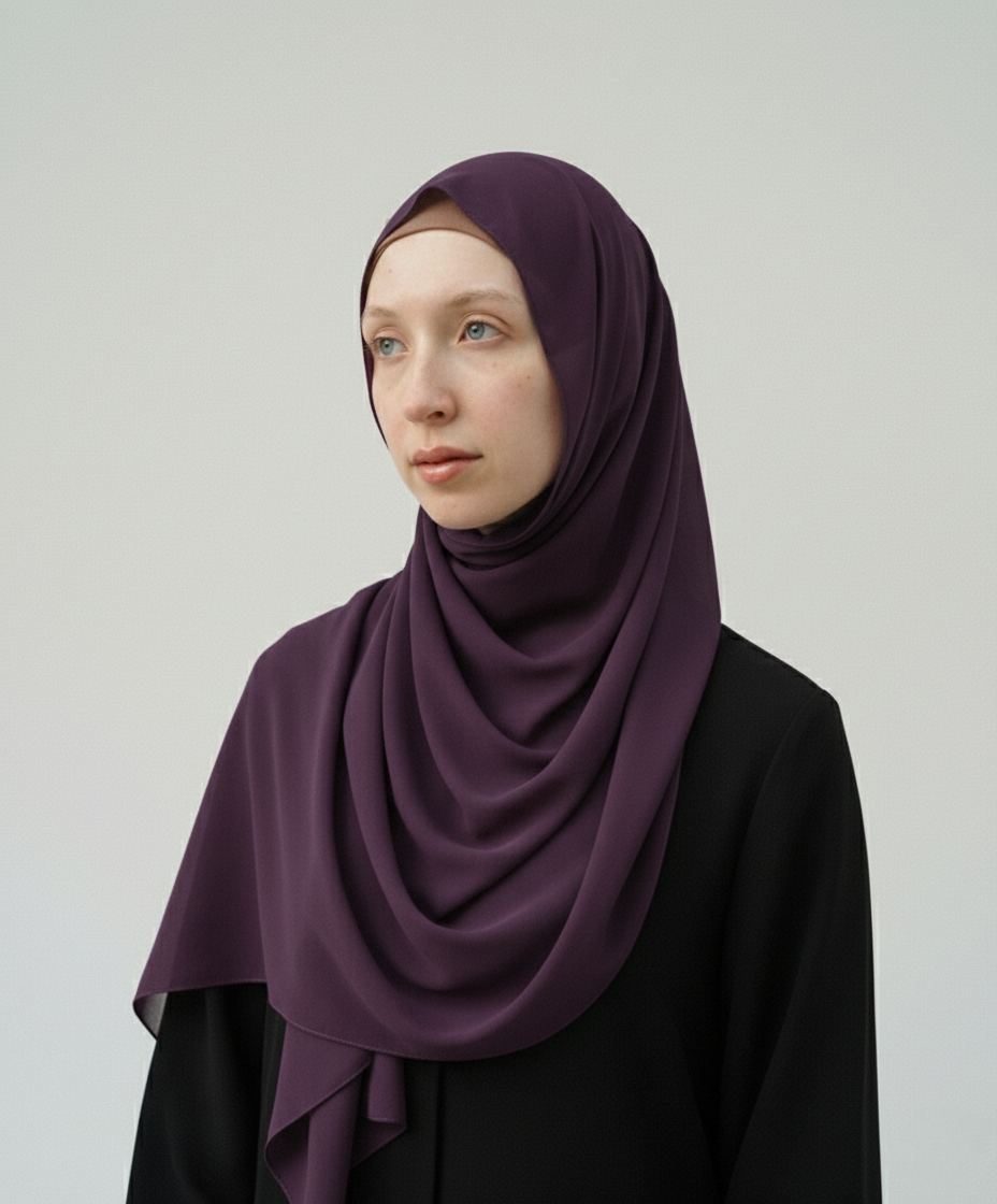 VIOLET | Chusta Szyfonowa Premium